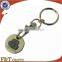 factory metal custom trolley token coin keychain