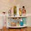 Waterproof home decor washing room makeup corner rack OEM