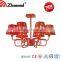 Red chandelier Modern Crystal Ceiling Lamp,ceiling light