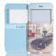 Concise design pu cell phone case animal for samsung gt-18552