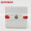 White ABS panel TV and satellite modular electrical sockets