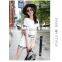 Korean Clothes Loose Hoodies Sweatshirt Short Sleeve Stripe Sport Suit for Women