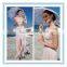 Stunning see through two piece evening dress gelinlik pink girls party dress (YASA-821)