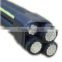 Service Drop Triplex Aerial Bundled Cable 0.6/1KV, XLPE/PVC insulation, Aluminum Conductor