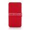 Red flip wallet leather case for Samsung galaxy S5