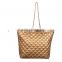 2015 wholesale Europe popular ladies golden tote bags handbags