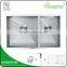 Excellent Quality Hot sale Single bowl Handmade Under Mounted Marble Kitchen Sink Triangle Laundry Stainless Steel Sink ---3219A