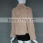 Genuine Australian Style Light Camel Rabbit Fur Knitted jacket Women Bridal Fur jacket