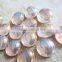 beige ruby round glass carft mosaic pebble