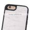 Factory outlet ! Natural real engrave cases for iPhone 6S black / white marble hard phone case