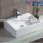 chaozhou ceramic basin square shape single hole white wash basin hot sale art basin new design hot sale art basinB004