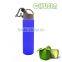 hot selling glass water bottle with competitive price but high quality silicone sleeve