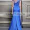 Made in China top selling blue satin mermaid long dress