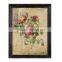 Beautiful Paper Flower Wooden Framed Wall Decor Printing