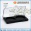Clear cap rectangular 2 colors professional eyeshadow palette packaging