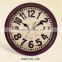 14 inch wooden shabby chic vintage wall clock antique (14W31GL-235)