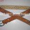 Cowhide leather diamond studdd belt