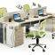 2016 Call Center I-shape Office Table Design, Office Furniture with Cabinet for Six People