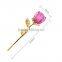 Artificial Crystal Pink Lady Rose Valentine's Gift Rose Crystal Craft