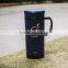 Office Use 420ml Glass Material Double Wall Coffee Tea Mug With Handle