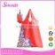 210D polyester foldable shopping bag for supermarket