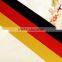 Colored Germany flag knitting polyester elastic webbing