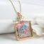 2016 New Real Dried Flower Glass Ball Pendant Necklace Glass Dome