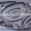 Hand Casted Aluminium Metal Fruit Dish Nut Dish Shiny Finish