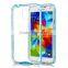 Soft tpu armor cover for samsung galaxy s5 transparent tpu pc frame case cover