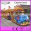 Outdoor elephant fiberglass electric mini train for sale in the theme park