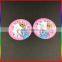 custom round princess design white PVC card for clock