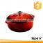 color Enamel coating cast iron pot casting cookware