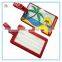 High quality wholesale custom silicone luggage tag, eco-friendly rubber luggage tag, pvc luggage tag