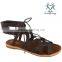 2016 women shoes flat Roman fuzzy sandal for ladies cheap
