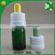 trade assurance 15ml green glass dropper bottles for ejuice