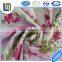 Wholesale price bed sheet twill fabric with pink flower design