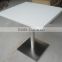 High gloss white acrylic artificial stone table tops/restaurant dining table