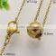 Simple design gold ball chain necklace