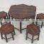 Nature bamboo furniture set of table and chairs, Vietnam style bamboo crafts for home decoration
