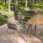 Dining Table Chair Aluminum Frame Rope Weave Taiwan Olifen Back/Seat Cushion Outdoor Garden