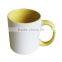 11oz whtie inner color handle sublimation coated mug