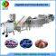 Very popular air bubble ozone fruit and vegetable cutting washing drying production line, full automatic machine