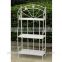 POWERLON shabby chic style 4-tier metal corner garden shelf outdoor furniture
