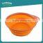 Pet food bowls portable travel feeding collapsible silicone pet bowl