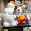 Giant fiberglass snowman Christmas decoration
