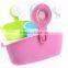 Vacuum suction cup bathroom and kitchen plastic shelf/holder