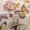 Multi Color Butterfly & Rose Design Sticker, Decorative Shinny Glitter Sticker