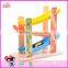 2017 new design 3 levels funny children wooden toy car track W04E052