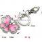 Wholesale Heart Shaped Metal Keyring Rhinestone Key Chain KY07-0006
