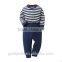 2016 wholesale kids baby stripe pajama suits kids stripe cotton pajamas